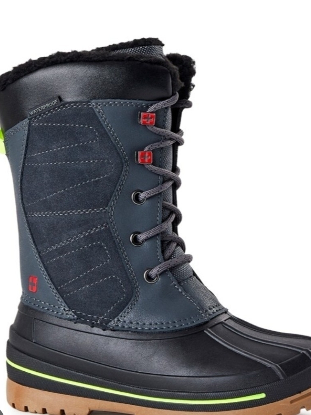 Swiss Tech Toddler Boys Lace-up Insulated -25*F Temp Rated Winter Boots: 3M